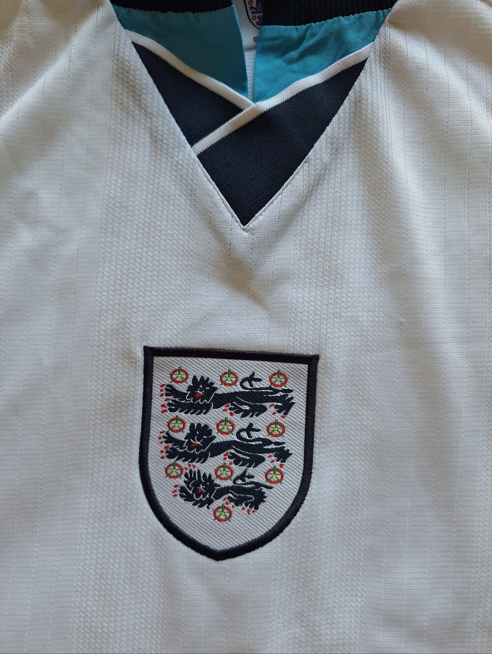 Score Draw England Euro 1996 Home Jersey 2024 Official Retro Release Men's S - Picture 4 of 10